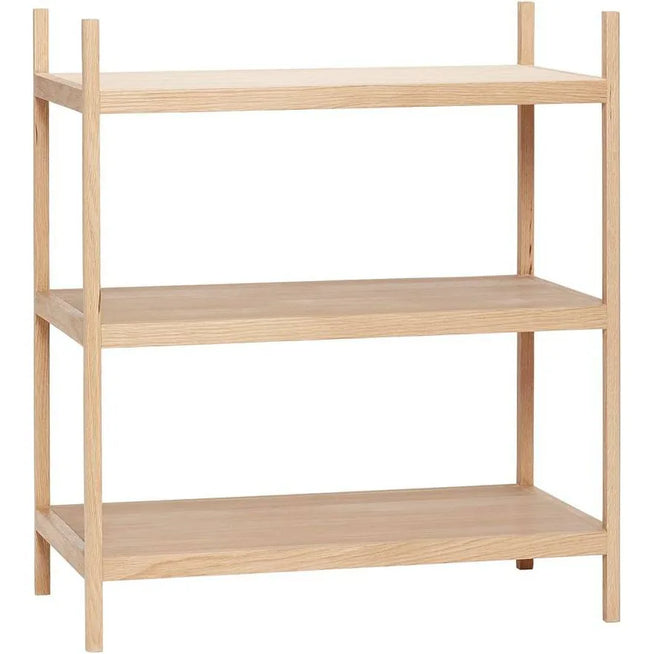 Photo of Wooden storage cabinet with 3 shelves