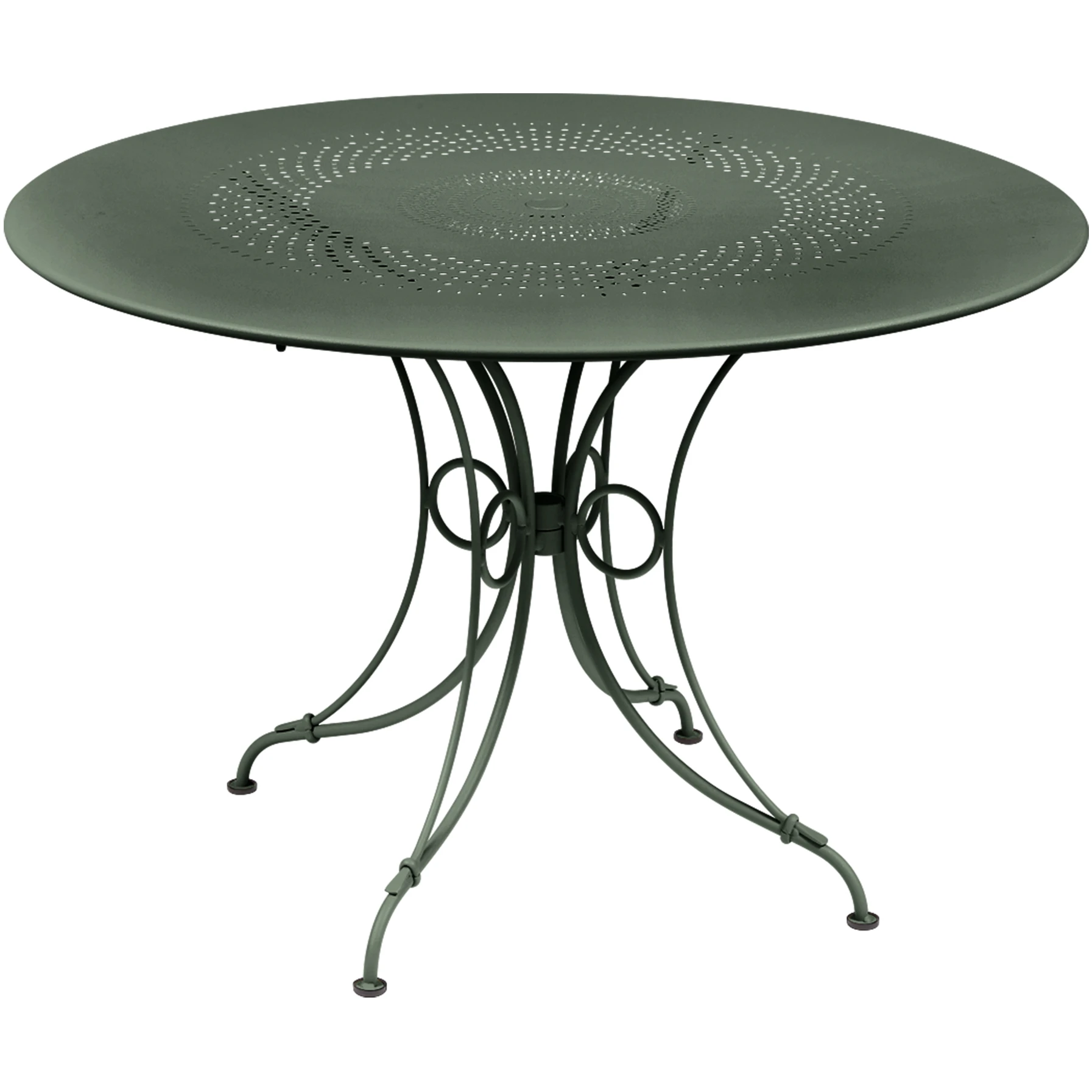 1900 Table Ø 117 cm, Rosemary - Outdoor dining table - Green - Metal