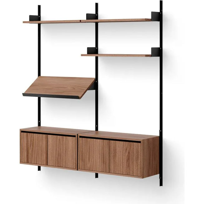 Photo of New Works Living Shelf Cabinets Low W. Doors - Reolsystem
