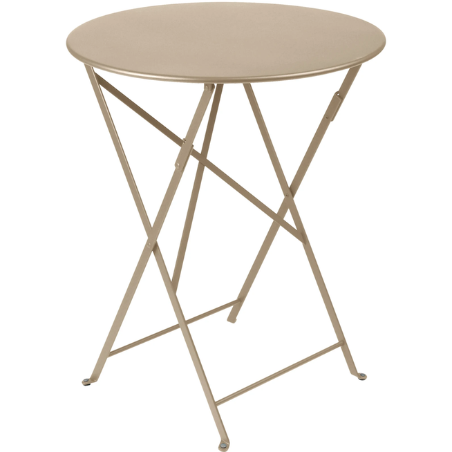 Photo of Bistro Table Ø 60 cm - Nutmeg - Small Table & Side Table Outdoor - Beige - Metal