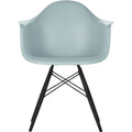 Eames Plastic Armchair Daw - 23 Ice Grey - Black Maple - Matstolar - Charles & Ray Eames - Grå - Metall/trä/plast
