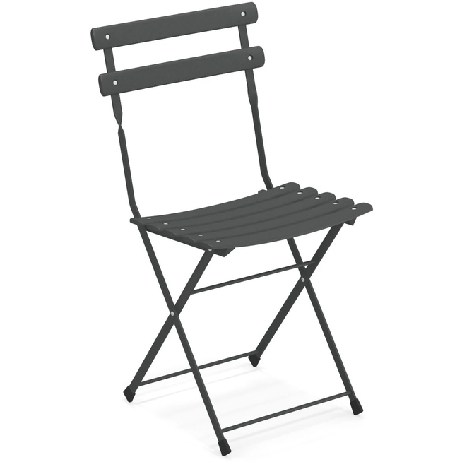 Photo of Arc En Ciel Folding Chair - Antique Iron - Garden Chairs - Grey