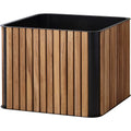 Thumbnail photo of Combine Cushion Box - Cushion Box - Teak w. Lava Grey Aluminium