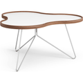 Thumbnail photo of Flower Table 84x90 Cm White, 45cm, Walnut Edge