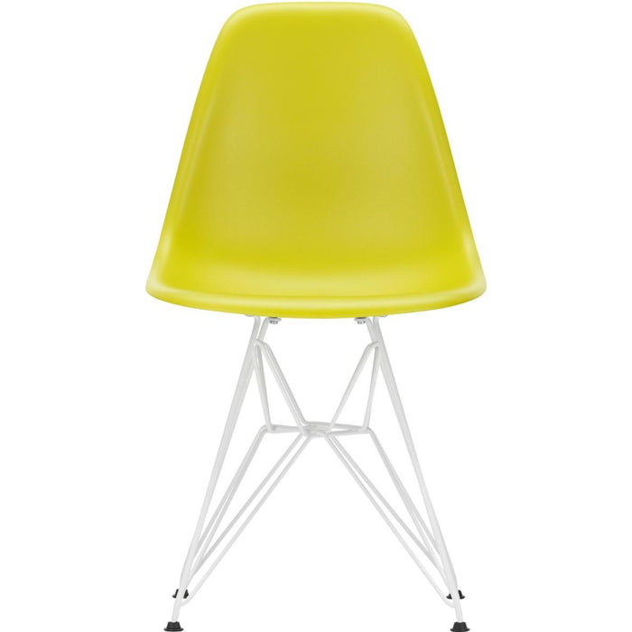 Eames Plastic Chair Dsr - 34 Mustard/white Base - Matstolar - Charles & Ray Eames - Gul - Metall/plast