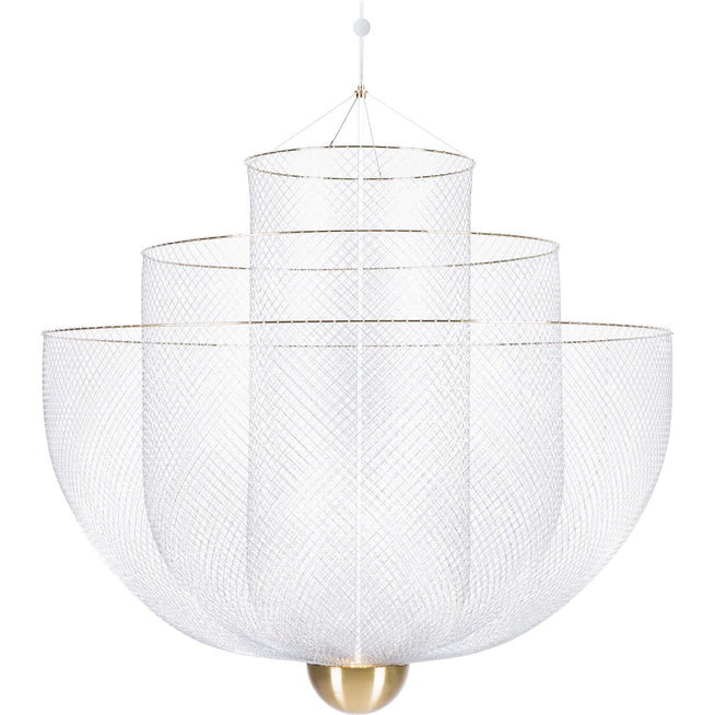 Photo of Meshmatics Chandelier Large - Pendellampor - Rick Tegelaar - Silver