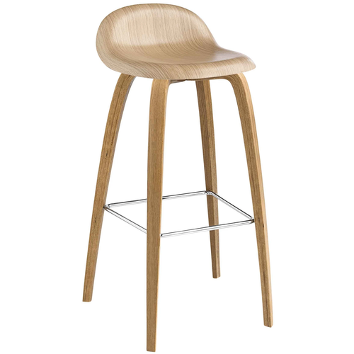 Photo of 3d Bar Stool Wood Base 75 cm