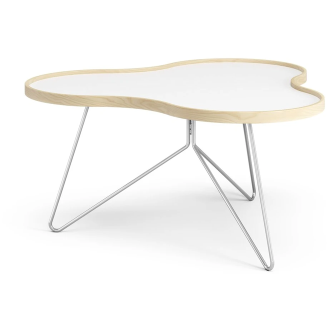 Photo of Flower Table 84x90 Cm H45 Cm Birch Laquered