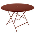 Thumbnail photo of Bistro Table Ø 117 cm, Red Ochre - Outdoor dining table - Red - Metal