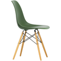 Eames Plastic Chair Dsw - 48 Forest - Golden Maple - Matstolar - Charles & Ray Eames - Grön - Metall/trä/plast