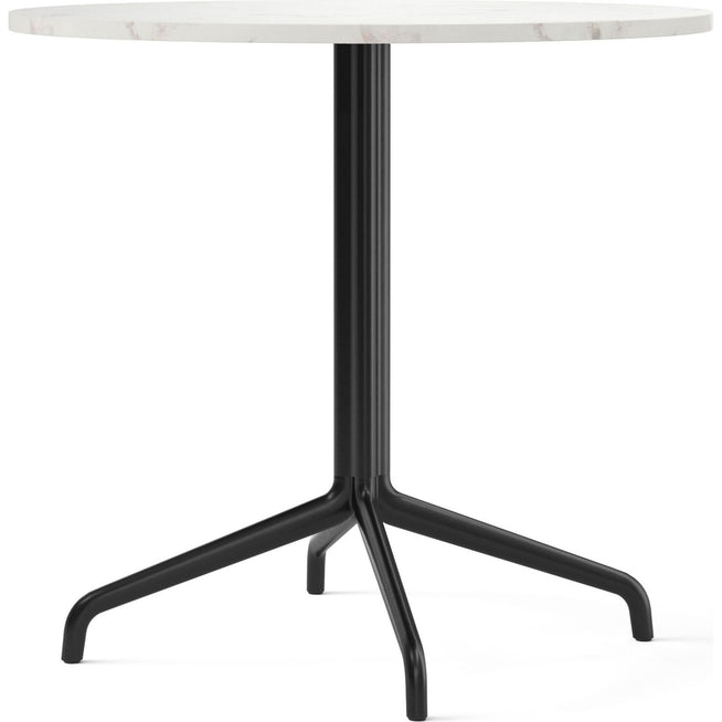 Photo of Harbour Column Dining Table 4-star - Black/off White - Ø80 Cm - Matbord - Norm Architects - Svart,vit - Metall/sten