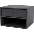 Thumbnail photo of Dash Nightstand, Suspension Rail - Anthracite - Bedside Table - Peter J. Lassen - Black - Mdf