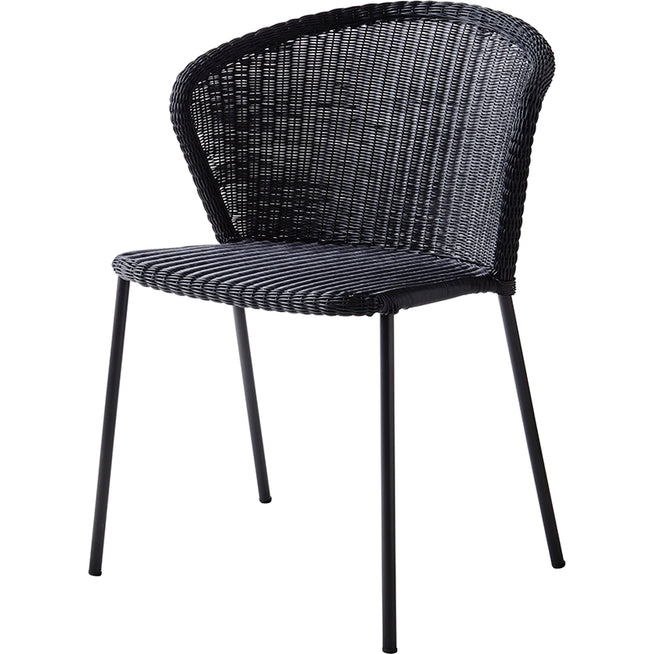 Photo of Lean Stol - Spisebordsstol - Stol - Sort - Cane-line Weave - B: 59 X D: 59 X H: 80 X Sh: 46,5 Cm
