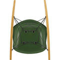 Eames Plastic Armchair Rar - 48 Forest - Basic Dark Base - Golden Maple - Matstolar - Charles & Ray Eames - Grön - Metall/trä/plast