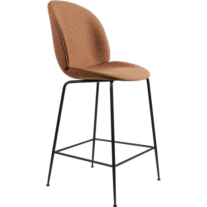 Photo of Beetle Counter Chair, Fully Upholstered, Conic Base