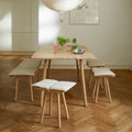 Thumbnail photo of Skagerak Georg Stool - oak - linen/Fibre Wadding