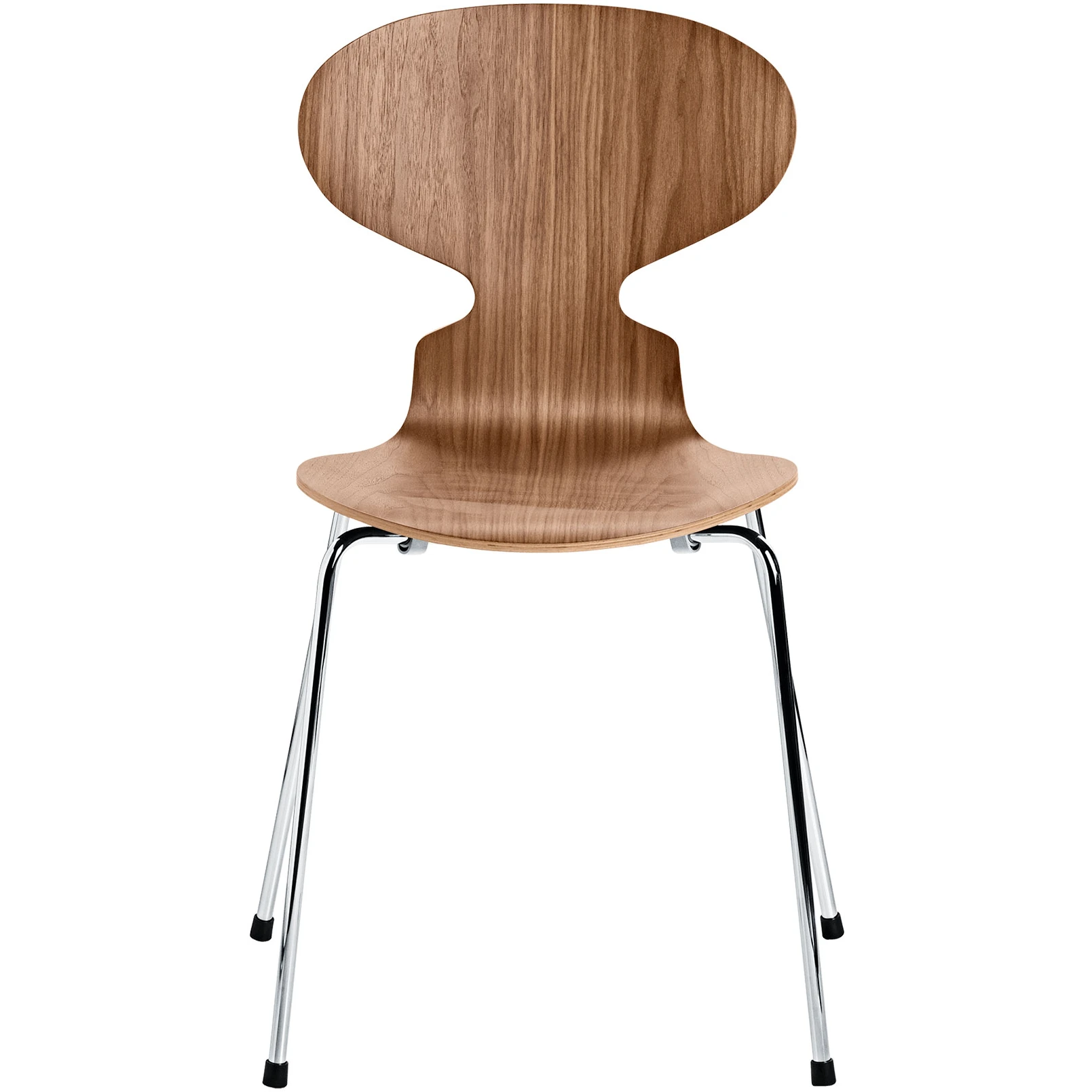 3101 Myran 4 legs - Walnut veneer - Dining chairs - Arne Jacobsen - Wood-coloured - Metal/wood