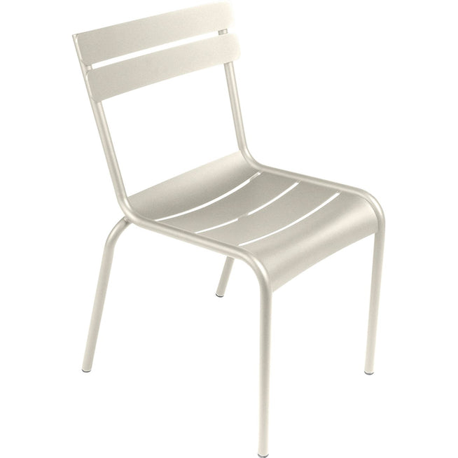 Photo of Luxembourg Chair, Clay Grey - Garden Chairs - Frédéric Sofia - Green, Grey - Metal