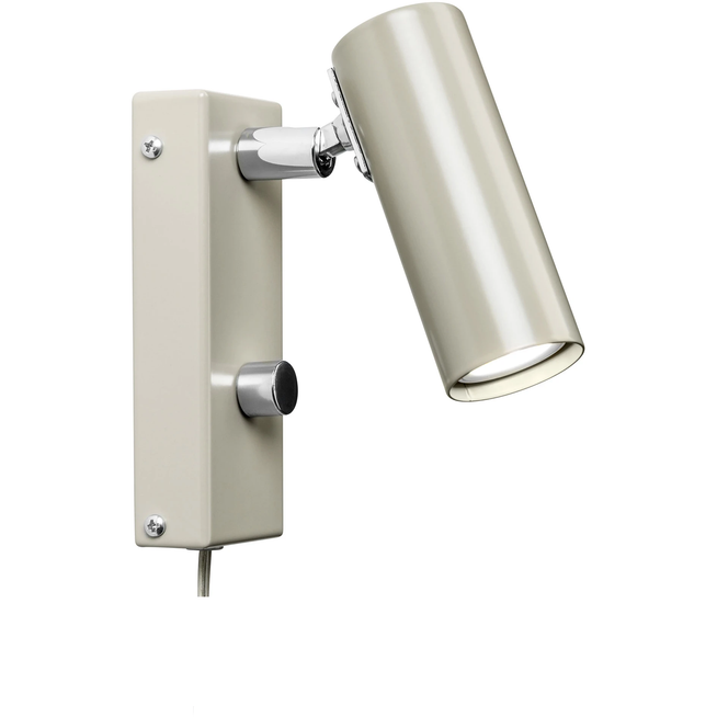 Photo of Puck Wall Lamp Simple Warm Grey - Fixed Mounting - Bedside Lamps - Åke Hultgren - Grey