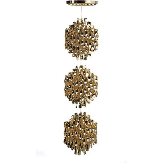 Photo of Spiral SP3 Pendant Gold - Pendant Lamps