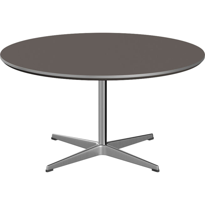 Photo of A223 Circular Coffee Table, Ø90 cm, Laminate, Grey - Coffee Table - Arne Jacobsen,piet Hein - Grey - Metal/Wood