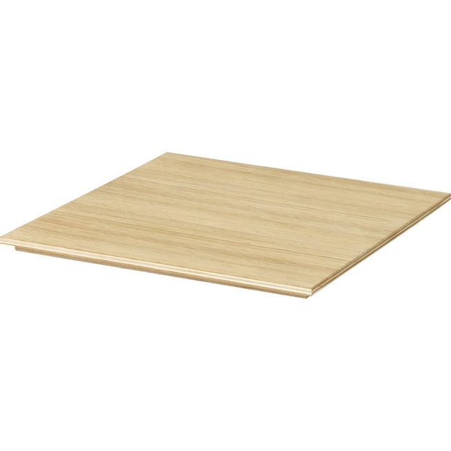Photo of Oak Tray For Plant Box - Bakke - Nature - W26 X D26 X H1,2 Cm