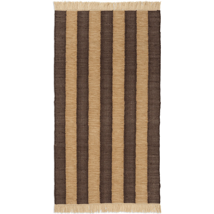 Photo of Ives Gulvtæppe - Gulvtæppe - 80 X 140 - Tan/chocolate - W80 X D1 X H140 Cm