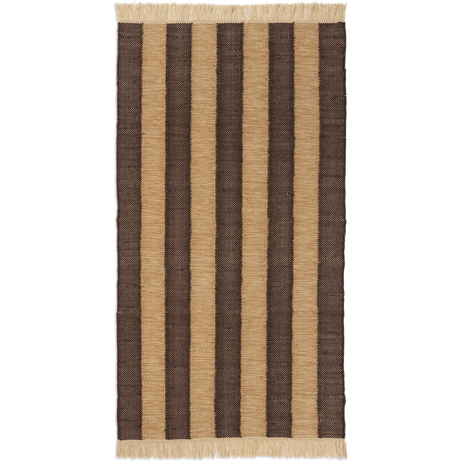 Photo of Ives Gulvtæppe - Gulvtæppe - 80 X 140 - Tan/chocolate - W80 X D1 X H140 Cm