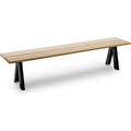 Thumbnail photo of Overlap Bench Anthracite Black - Garden Benches - Taf Studio - Black - Metal/Wood