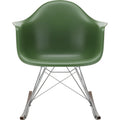 Eames Plastic Armchair Rar - 48 Forest - Chrome Base - Dark Maple - Matstolar - Charles & Ray Eames - Grön - Metall/trä/plast