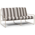 Thumbnail photo of Desert 2-seater - Havesofa - Stripe - Cashmere/chocolate - W156 X H78 X D85 Cm