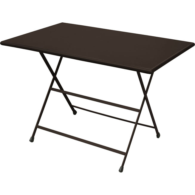 Photo of Arc En Ciel Folding Table 110 cm, Indian Brown - Garden Table - Brown - Metal