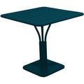 Thumbnail photo of Luxembourg Pedestal Table 80x80 cm Acapulco Blue 21 - Outdoor Dining Table - Frédéric Sofia - Blue - Metal