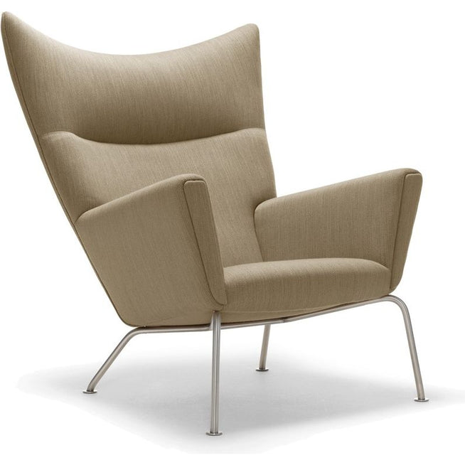Photo of Ch445 Wing Chair Armchair Remix 233-Stainless Steel Legs