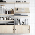 Thumbnail photo of String Magazine Shelves/Wood 78x30, Beige - Shelving - Nils Strinning - Beige - Mdf