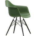 Eames Plastic Armchair Daw - 48 Forest - Black Maple - Matstolar - Charles & Ray Eames - Grön - Metall/trä/plast