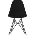 Eames Plastic Chair Dsr - 12 Deep Black - Basic Dark Base - Matstolar - Charles & Ray Eames - Svart - Metall/plast