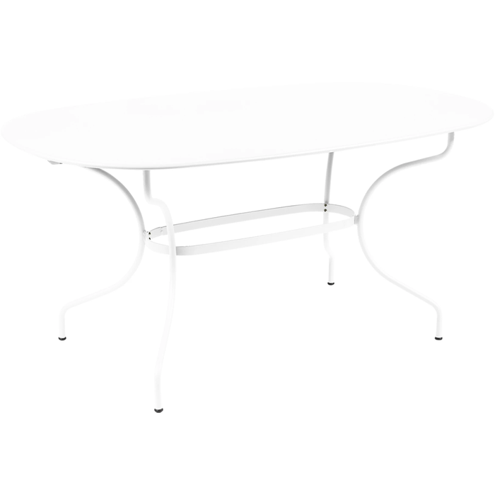 Photo of Opéra+ Oval Table 160 X 90, Cotton White - Matbord Utomhus - Vit - Metall