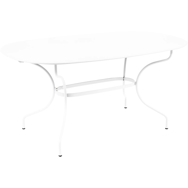 Photo of Opéra+ Oval Table 160 X 90, Cotton White - Matbord Utomhus - Vit - Metall