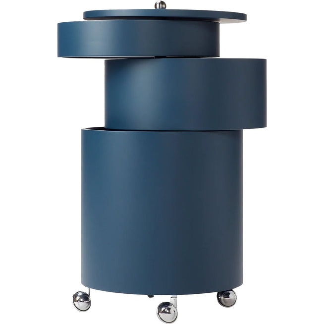 Photo of Barboy Storage, Blue, Moulded Painted Mdf - Småbord & Sidobord - Verner Panton - Blå - Mdf/metall