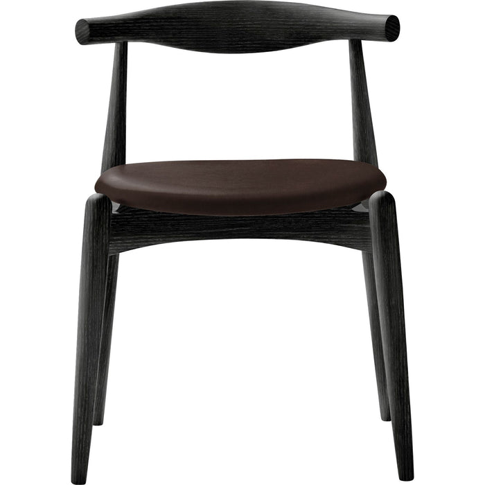 Photo of Carl Hansen - Ch20, Black lacquered oak, Leather group B Thor - 306 - Dining chairs - Hans J. Wegner - Black - Wood