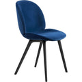 Thumbnail photo of Beetle Dining Chair, Fully Upholstered, Plastic Base