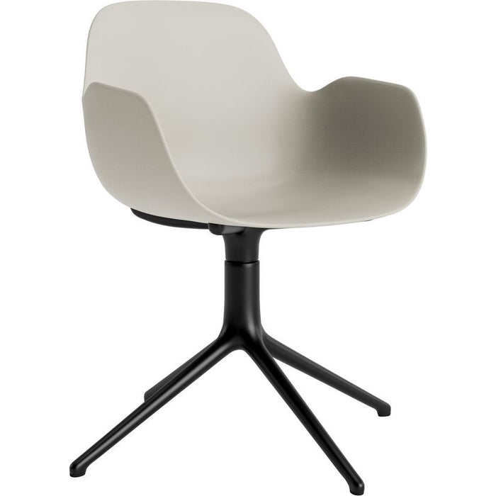 Photo of Form Armchair Swivel 4l Alu - Spisebordsstol - Black Aluminium / 3