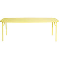 Thumbnail photo of Week-end, Large Rectangular Table, Yellow - Trädgårdsbord - Studio Brichet-ziegler - Gul - Metall
