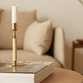 Duca Candleholder Polished Brass - Candlesticks & Candle Holders - Krøyer-sætter-lassen - Gold
