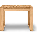 Carl Hansen - Bk16 Side Table, Outdoor, Untreated Teak - Small Table & Side Table Outdoor - Bodil Kjær - Wood