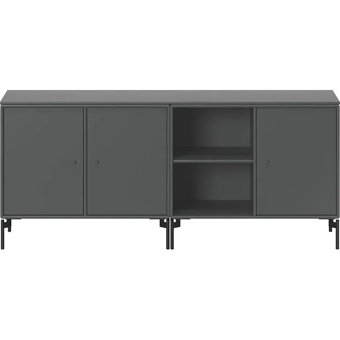 Photo of Save Lowboard - Anthracite / Black Legs - Sideboards - Mdf