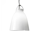 Thumbnail photo of Caravaggio 2 Pendant White Opal Glass-grey Textile Cord