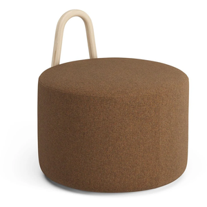 Photo of Amstelle Pouf Medium With Wheel Box Natural Lacquer Main Line Flax