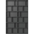 Thumbnail photo of Read Spacious Bookshelf, Plinth H3 Cm - Anthracite - Bokhyllor - Peter J. Lassen - Svart - Mdf
